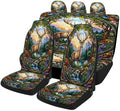 Wolf Dragon Deer Car Seat Covers Full Set, Universal Auto Seat Protector