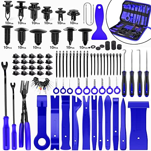 Nilight 238Pcs Trim Removal Tool, Auto Push Pin Bumper Retainer Clip Set