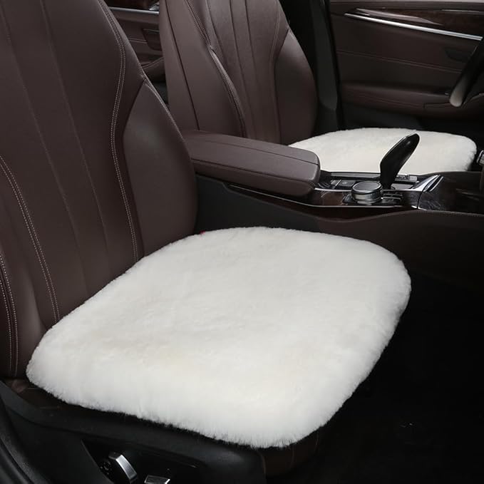 Fluffy Genuine Australia Sheepskin Car Seat Cover - Image 7