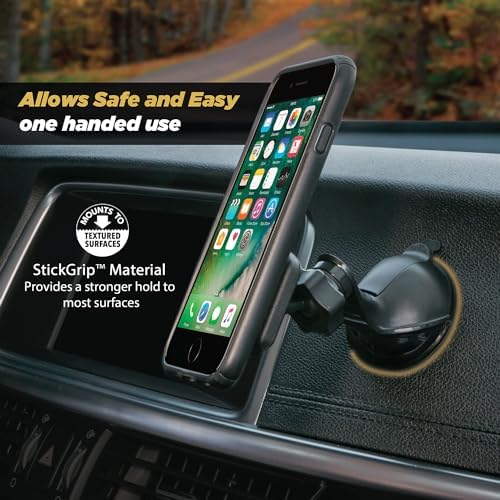 Scosche MAGWSM-10PKFLT MagicMount Magnetic Suction Cup Phone Mount for Car Dashboard or Windshield, 360° Adjustable Magnet Head, Universal Cell Phone Holder for iPhone, Samsung & More (Pack of 10)