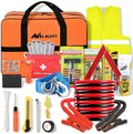Nilight Car Emergency Kit with Jumper Cable, First Aid Kit Safety Assistance Tools for Travel Camping Outdoor Cars Truck SUV RV, Roadside Essentials with Flash Light