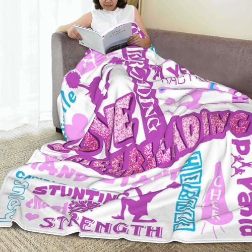 Cheer blankets for Girls Cheerleader Gifts Blanket for Cheer Coach Gifts Cheerleading Gifts Teens Girls Cheer Decor Soft Cozy Warm Blanket for Sofa Couch Bed Christmas Birthday Gifts 40"X 30" - Image 5