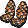 Pumpkin Maple Leaf Car Seat Covers for Women Men, Sunflower Car Accessories Car Seat Protectors Interior, Anti-Slip Seat Protector for SUV Truck Vans Sedans