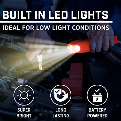 Energizer Jumper Cables for Car Battery with Built-in LED Lights, Heavy Duty Automotive Booster Cables for Jump Starting Dead or Weak Batteries - Carrying Bag Included (20-Feet (2-Gauge)