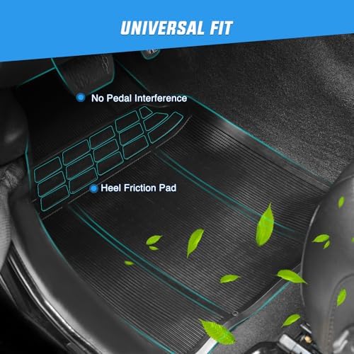 Nilight Rubber Floor Mats for Cars Trucks SUVs