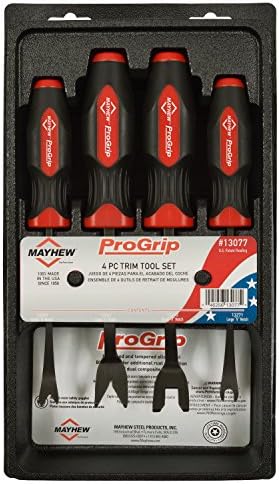 Mayhew Tools 13077 ProGrip Trim Tool Set, Black Oxide Finish, 4 piece set - Image 2