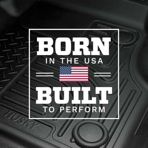 Husky Liners Weatherbeater Floor Mats | Fits 2012-2016 Ford F-250/F-350 Crew CAB ONLY with Drivers Side Foor Rest & Without Manual Transfer Case Shifter | Front & 2nd Row, 3-pc Black - 99711