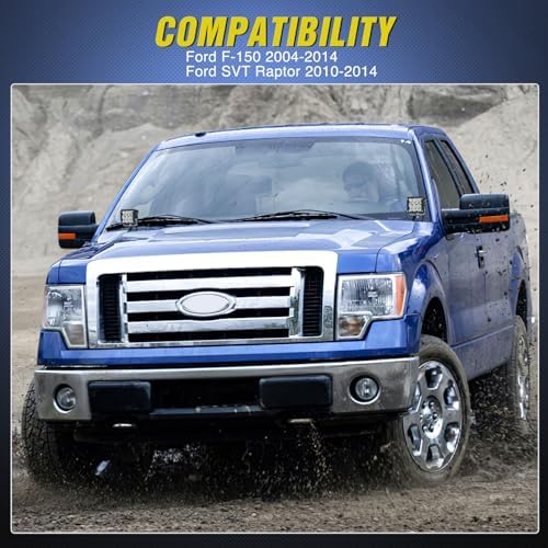 Nilight Ditch Light Brackets for Ford F-150 2004-2014, SVT Raptor 2010-2014