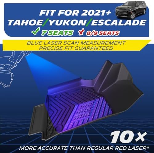 Michelin Vehicle Mats for 2021-2026 Tahoe/Yukon/Escalade 7-Seater (7 Piece)