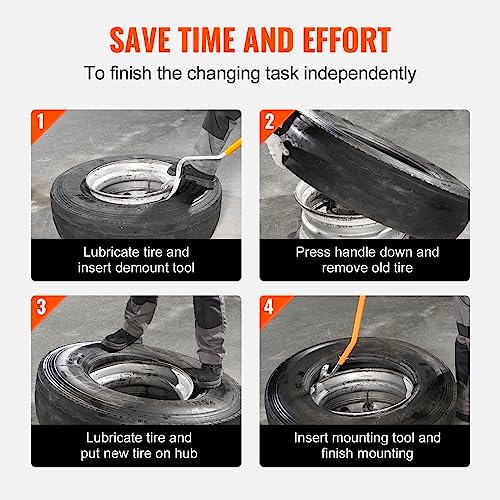 VEVOR Steel Tire Mount Demount Tool 22.5" to 24.5" Semi Tire Changing Tool - Image 6