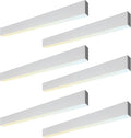 6PK 4FT LED Linear Light, 40W Down 15W Up Light, 3000/3500/4000/5000K CCT by ULL
