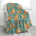 Jekeno Capybara Animals Throw Blanket Gifts for Women Man 50"x60" by Jekeno