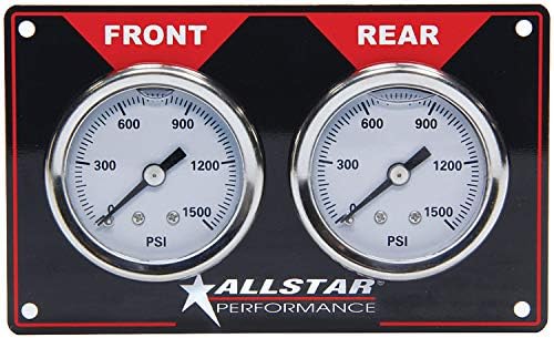 Allstar Performance ALL80172 Two 1000 PSI Liquid-Filled Horizontal Mount Brake Bias 2-Gauge Panel Kit by Unknown