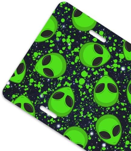 Alien Sky Green Front License Plate 6" * 12" for Women