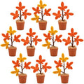 Suncalla 10 Pcs Crochet Fall Maple Leaves Tree Crochet Plant Autumn Gifts by Unknown