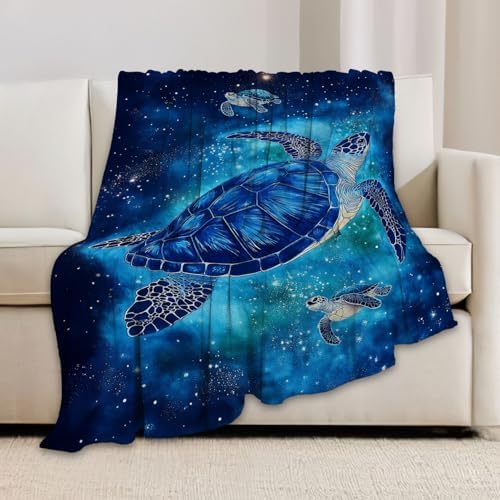 Sea Turtles Throw Blanket Fleece Flannel Stuff Plush Gifts 40"X50" - Image 5
