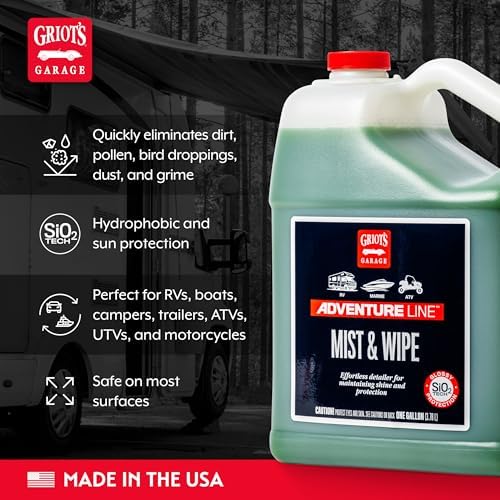 Griot's Garage Adventure Mist and Wipe Quick Detailer for Cars, RVs, Campers, Boats, ATVs, Motorcycles, Auto Detailing Formula, Safe for All Exterior Surfaces, One Gallon - Image 3