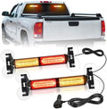 Nilight 40LED Amber Red Emergency Strobe Traffic Advisor Light Bar with Suction Cups Dash Safety Warning Hazard Flashing Lights Interior Front/Rear Windshield for Trucks Construction Vehicles