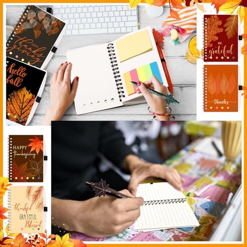 Resurhang 36 Sets Fall Thanksgiving Gifts Autumn Notebook and Ballpoint Pen - Image 5