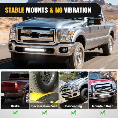 Nilight Hidden Bumper Mounting Bracket for 2011-2016 Ford F250 F350 F450