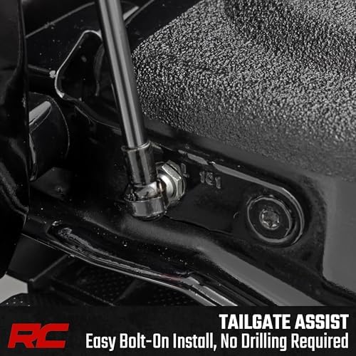 Rough Country Hydraulic Tailgate Assist for Toyota Tundra (2007-2021) - Driver-Side, Slow-Release Tailgate Damper