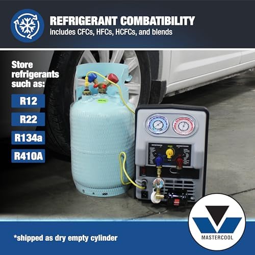 Mastercool 67010 30 lb Refrigerant Recovery Cylinder with Float Switch - Image 5