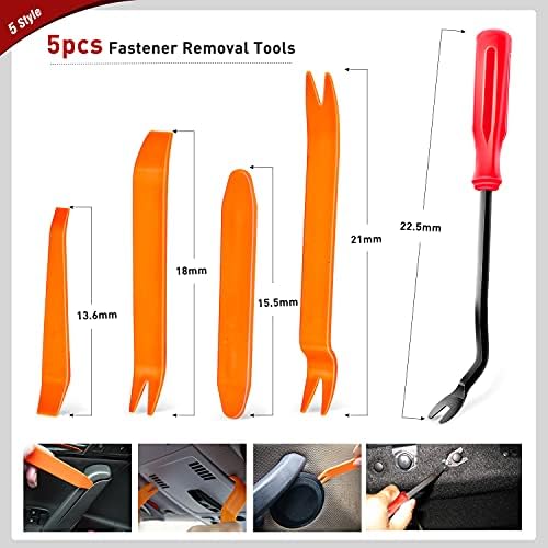 Nilight 680Pcs Car Push Retainer Clips Auto Fasteners Assortment Popular Sizes Nylon Bumper Fender Rivets Cable Ties for Toyota GM Ford Honda Chevy