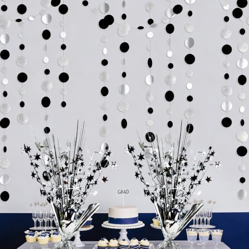Black and Silver Party Decoration Birthday Table Centerpiece Burst - Image 5