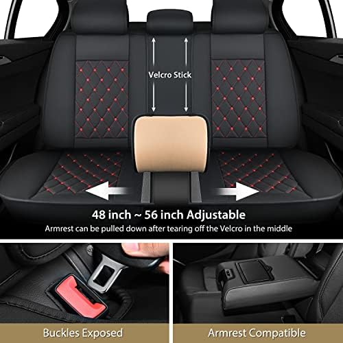Nilight 5 Car Seat Covers Universal Fit for Civic Corolla Accord Camry
