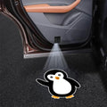 2PCS Penguin Cars Door Logo Projector LED Shadow Light Welcome Lamp