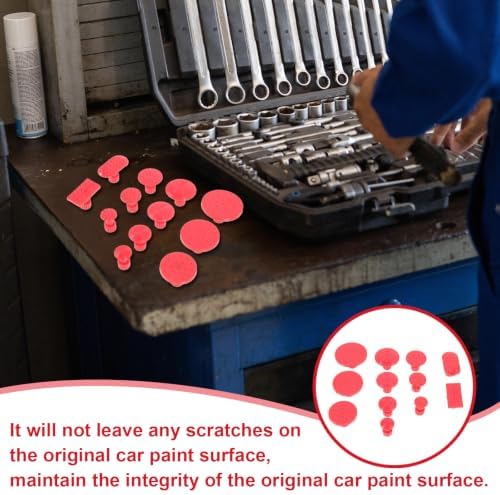 12pcs Car Dent Puller Kit with Abs Suction Tabs for Auto Dent Removal Suitable for Complex Concave Situations Easy to Store Car Body Repair Tool Set - Image 3