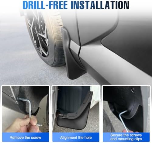 Nilight Mud Flaps Splash Guards for Hyundai Kona 2024-2026