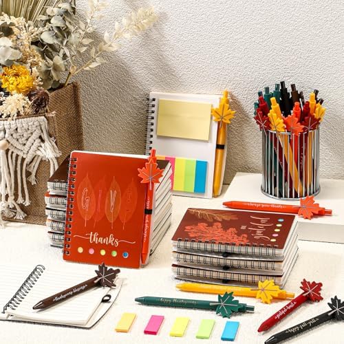 Resurhang 36 Sets Fall Thanksgiving Gifts Autumn Notebook and Ballpoint Pen - Image 6