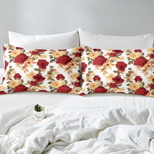 Feelyou Flower Bed Sheets Set Twin Size for Kids Boys Girls Deep Pocket - Image 4