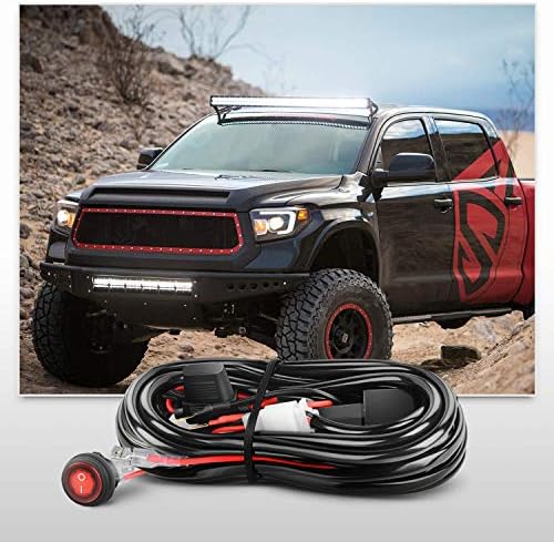 Nilight 2Pcs 3 Inch Led Pods Cubes 2 Inch Tow Hitch Mounting Brackets LED Backup Reverse Lights Rear Search Light Bar Wiring Harness Kit -2 Leads for SUV Truck Trailer