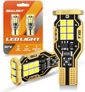 SEALIGHT 912 921 LED Bulb Reverse Light 500% Super Bright T15 Reverse Light Bulb 3030-SMD Chipsets Canbus Error Free 906 W16W 922 912 921 LED Bulb for Backup Lights, 6000K White Pack of 2