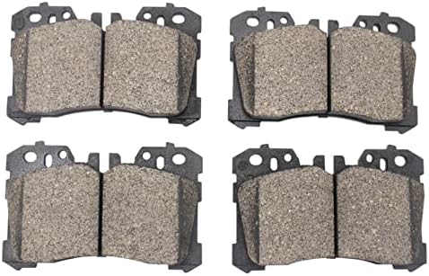 TRQ Front Ceramic Brake Pad Set