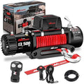 Nilight 13500lb Electric Winch 12V Heavy Duty Truck Winch w Synthetic Rope by Nilight