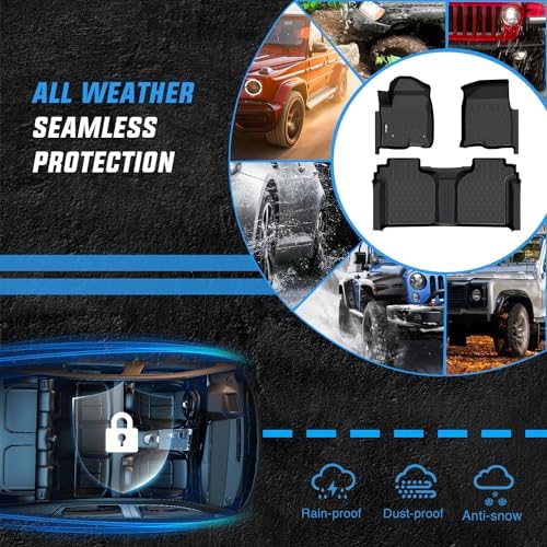 Nilight Floor Mats for Chevy Silverado GMC Sierra 1500 Crew Cab 2019-2026