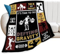 Weightlifting Blanket Weightlifting Throw Blanket Fitness Sport Lover Gifts for Men Women Girls Stuff Fleece Flannel Plush Bedding Decor for Gym Bed Sofa Stadium Gymnasium 60"X80" by Unknown