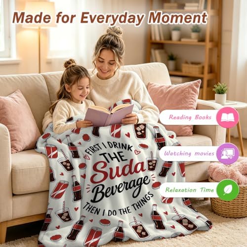 Jekeno Drinks Soda Gifts Blanket for Soda Lover 80"x60" - Image 4