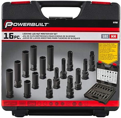 Powerbuilt 16 Pc. Locking Lug Nut Master Key and Removal Tool Set - 647860 - Image 5