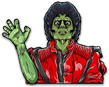 Thriller Killer Zombie WiperTags with decal attaches to rear vehicle wiper