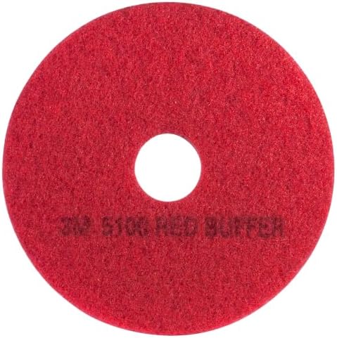 3M Red Buffer Pad 5100, 24 in by 3MIndustrial