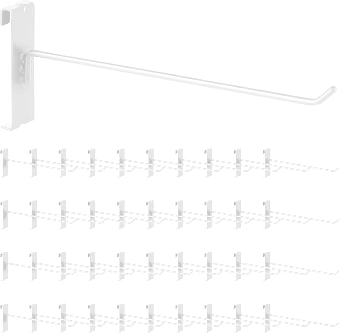 40Pcs 10" Gridwall Display Hooks Assortment Set, Wire Diameter 5mm/ 0.2” by Yauhar