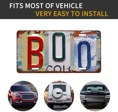 Boo Front License Plate 6" * 12" for Women