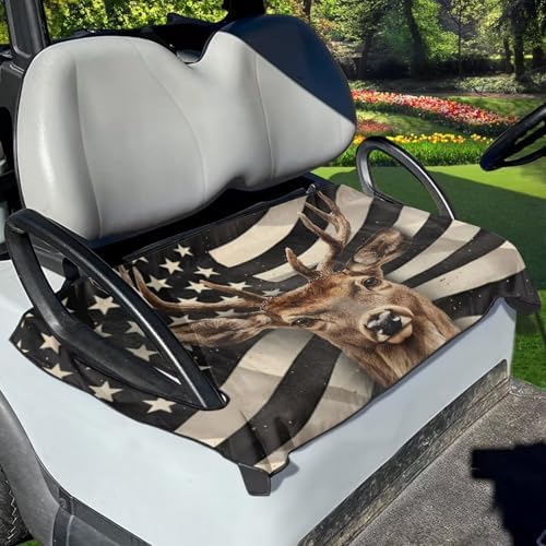 Yewattles Golf Cart Seat Cover Portable Club Car Seat Towel Universal Fit 2-Seat Golf Cart by Yewattles