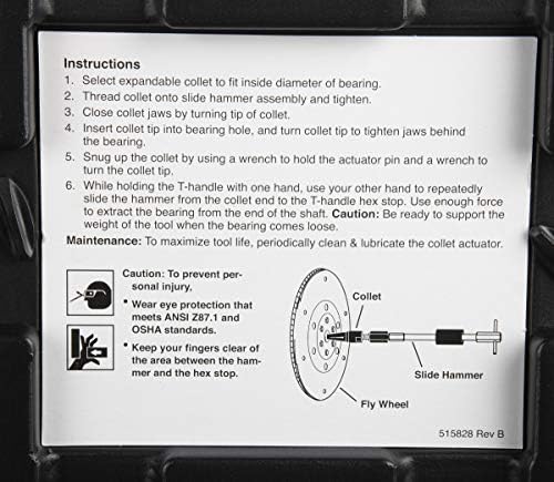 OTC 4581 Slide Hammer and Blind Hole Bearing Puller Set - Remove and Install Stubborn Drum Brake Hold-Down Springs on Cars, Light Trucks, SUVs, and Vans, Silver - Image 3