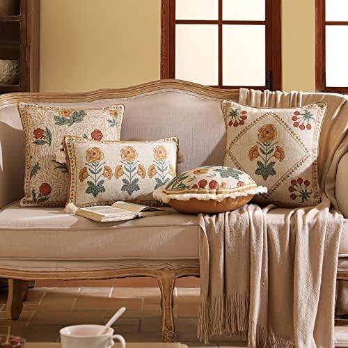 patdrea French Vintage Square Throw Pillow Cover,18"x18",Set of 2 - Image 6