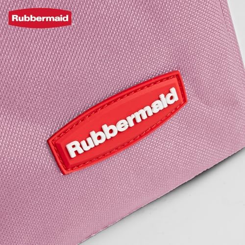 Rubbermaid Car Organizer, Collapsible Trunk Organizer, Multi-Compartment Car Storage Organization for Car Accessories, 2 Compartments With Cover, 21.65"*14.17"*12.2" - Pink